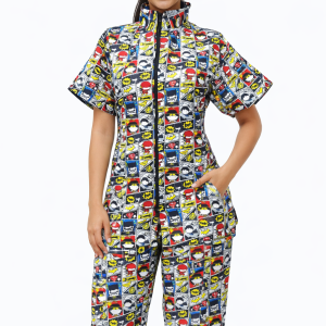 Uniforme medico tipo Scrub Estampado - Dama