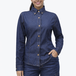 Camisa de Dotación en Jean Denim – Dama